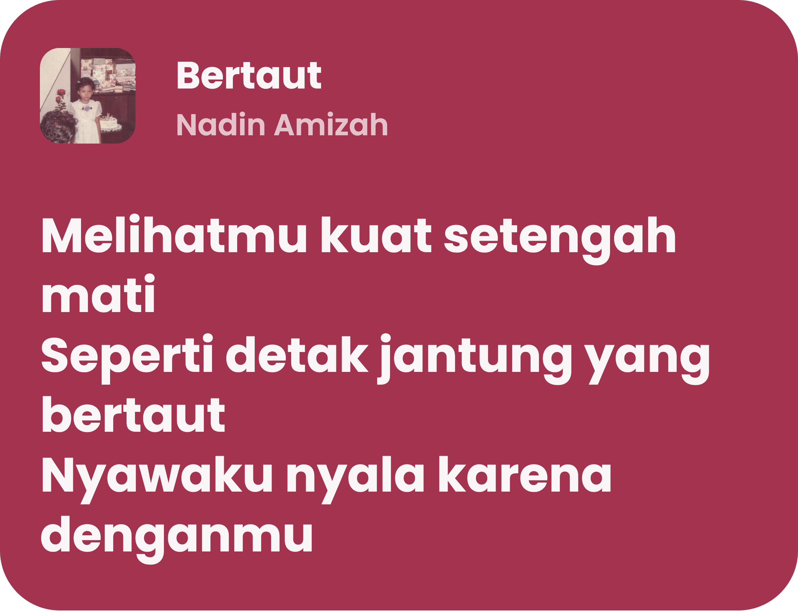 Bertaut -Nadin Amizah