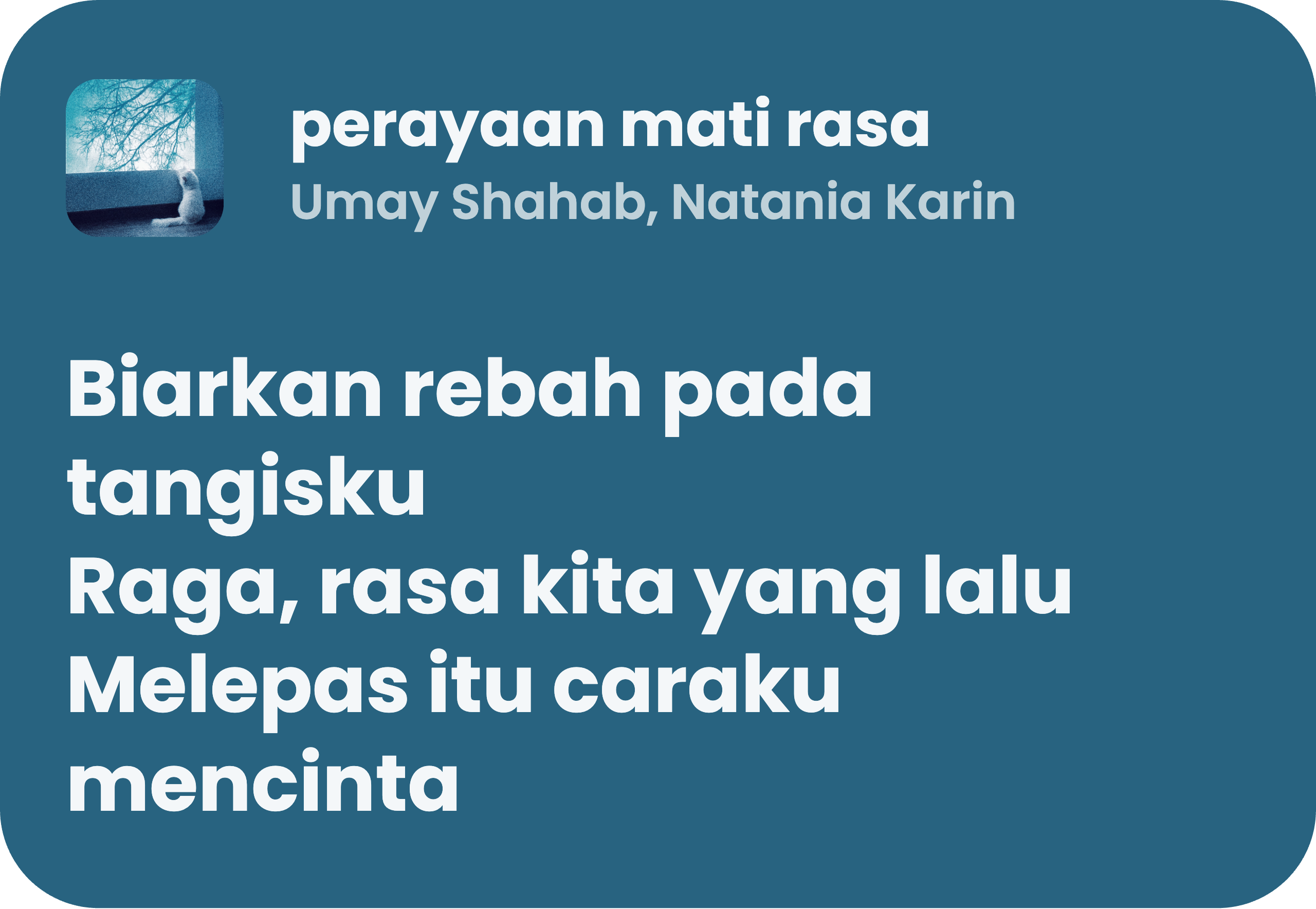 Perayaan Mati Rasa -Umay Shahab, Natania Karin